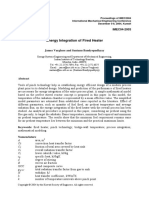 Energy Integration of Fired Heater: IMEC04-2003