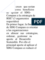 Cuáles Creen Que Serían Los Mayores Beneficios de Aplicar El SDG