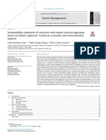 Sustainability Evaluation of Concretes With Mixed Recycled Aggregate