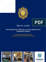 Plan Prevención de La Violencia y El Acoso en La Institucion Policial Deg - 2021