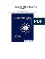 Biochemistry 8th Edition Berg Test Bank