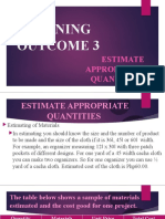 Learning Outcome 3 Estimate Appropriate Quantities