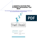 Business Statistics Australia New Zealand 6th Edition Selvanathan Test Bank