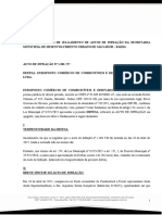 Auto de Infração. Ecopostos X Sedur (Funcioamento GNV 2) 1.301.727