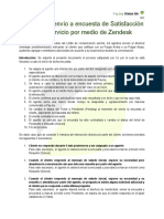 Proceso de Envío A Encuesta de Satisfacción en El Servicio Por Medio de Zendesk