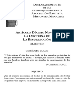 Artículos de Fe. Lección 19. La Resurrección. Maestro. 040321