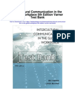 Intercultural Communication in The Global Workplace 5th Edition Varner Test Bank