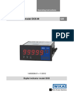 Digital Indicator Model DI35-M: Operating Instructions