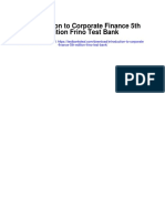 Introduction To Corporate Finance 5th Edition Frino Test Bank