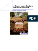 Environment Science Issues Solutions 1st Edition Molles Test Bank