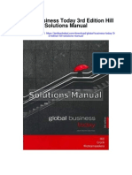 Global Business Today 3rd Edition Hill Solutions Manual