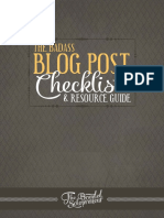 Blog Post Checklist