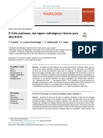 El Hilio Pulmonar, Dos Signos Radiológicos Clásicos para Descifrarlo