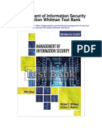 Management of Information Security 5th Edition Whitman Test Bank