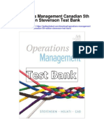 Operations Management Canadian 5th Edition Stevenson Test Bank