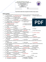 Earth-Life Science-Diagnostic Test