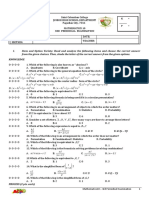 3rd P.E MATH 10 With Answer Key