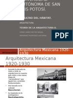 Arquitectura Mexicana 1920-1930