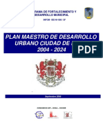 Plan Maestro de Desarrollo Urbano Masaya