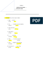 E-Exam SIMPLE PRESENT 1