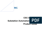 SIFANG - CSC-2000 (V2) Substation Automation System Product Guide (0SF.492.071E) - V1.0