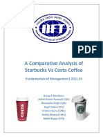 Group 2 - A Comparative Analysis of Starbucks Vs Costa Coffee