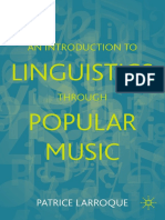 An Introduction To Linguistics Through Popular Music