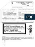 4º Simulado - 2 Etapa - MATEMÁTICA