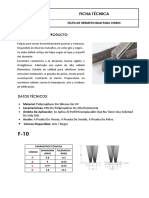 Ficha Técnica Felpa