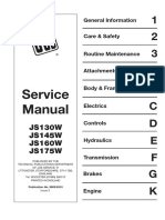 Service Manual JCB JS130W, JS145W, JS160W, JS175W Wheeled Excavator (Preview)