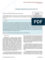 Recombinant Peptide Subunit Vaccine Covid 19