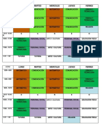 Horario 6º