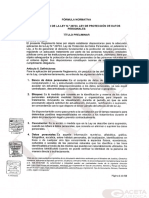 Expertos Opinan Sobre El Proyecto de Reglamento de Ley de Protección de Datos Personales