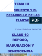 Clase 10 Reposo, Maduración y Senescencia