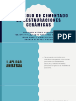 Protocolo de Cementado de Restauraciones Cerámicas