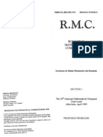 Romanian Mathematical Competitions 1999