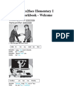 00.face2face Elementary I - Workbook - Welcome