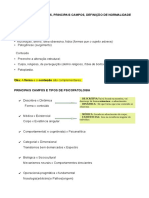 03 - Psicopatologia e Semiologia Dos Transtornos Mentais - Definição, Sintomas, Principais Campos, Definição de Normalidade