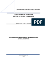 Relatorio de Estagio de Pedagogia Adriana