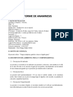 Informe de Anamnesis - Caso Estrella