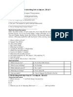 1. Đề thi học kì 1 lớp 4 môn tiếng Anh có đáp án - Đề số 1: Put the words in order