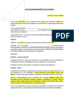 Modelo CONTRATO DE ARRENDAMIENTO DE VIVIENDA