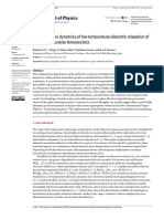 Insight Into The Dynamics of Low Temperature Diele