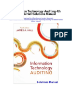 Information Technology Auditing 4th Edition Hall Solutions Manual