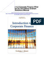 Introduction To Corporate Finance What Companies Do 3rd Edition Graham Solutions Manual