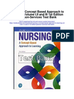 Nursing A Concept Based Approach To Learning Volume I II and III 1st Edition Pearson Services Test Bank