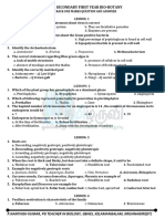 11th Bio Botany Book Back 1 Mark Questions and Answers Mr. P. Nanthish Kumar EM-1