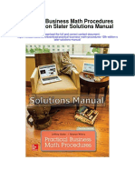 Practical Business Math Procedures 12th Edition Slater Solutions Manual