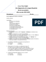 Evaluacion Diagnostica de 5to de Secundaria