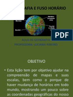 Cartografia e Fuso Horário